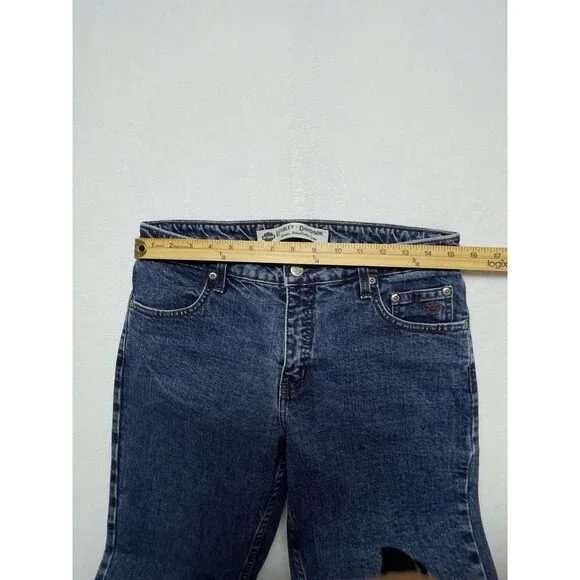 Vintage Harley-Davidson Bootcut Jeans Petite Women’s Size 10 - Picture 9 of 14